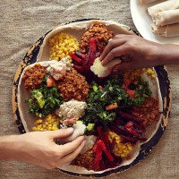 ethiopian injera and wat meal - food stock pictures, royalty-free photos & images