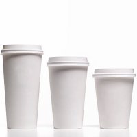 family of disposable coffee/tea cups - junk food stock pictures, royalty-free photos & images