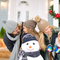 family playing outdoors. - garden decoration stock pictures, royalty-free photos & images