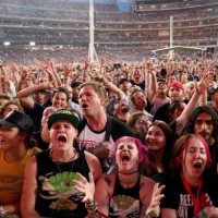 Fans attend as Green Day kicks off their Saviors North America Stadium Tour at Nationals Park on July 29, 2024 in Washington, DC.