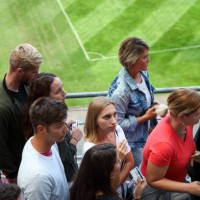 fans getting to their stadium seats - concert stock pictures, royalty-free photos & images