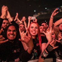 Fans of Australian metalcore band Parkway Drive at Afas Live, Amsterdam, Netherlands 23rd September 2022.