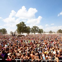 fans waiting for the next performance at bonnaroo music festival - concert stock pictures, royalty-free photos & images