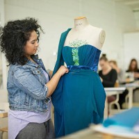 fashion design students in class - fashion stock pictures, royalty-free photos & images