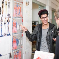 fashion design teacher and student in discussion - fashion stock pictures, royalty-free photos & images