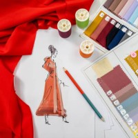 fashion designers working in the studio. - fashion stock pictures, royalty-free photos & images