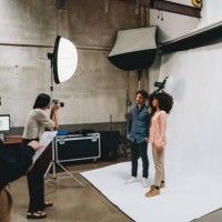 fashion photo shoot in a modern loft - fashion stock pictures, royalty-free photos & images