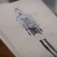 fashion sketches in artist's studio. sketch close up - fashion stock pictures, royalty-free photos & images