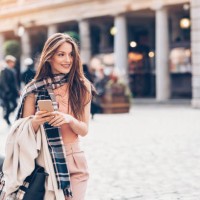 fashionable woman in london city - fashion stock pictures, royalty-free photos & images