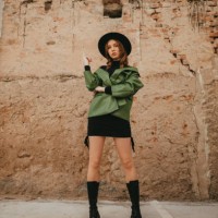 fashionable young woman on a lovely autumn day in the city - fashion stock pictures, royalty-free photos & images