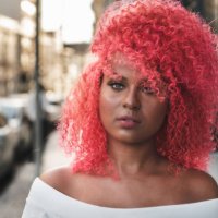 fashions woman with pink hair. - hairstyle stock pictures, royalty-free photos & images