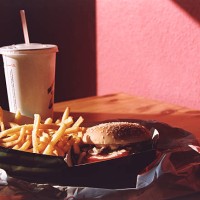 fast food meal on a table - junk food stock pictures, royalty-free photos & images