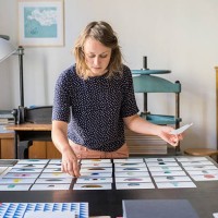 female designer checking photos of ceramics - home decoration stock pictures, royalty-free photos & images