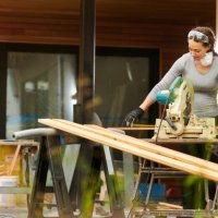 female homebuilder - home decoration stock pictures, royalty-free photos & images