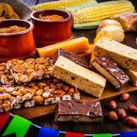festa junina, typical food for the brazilian june party. - food stock pictures, royalty-free photos & images