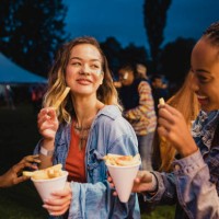 festival food is the best food - junk food stock pictures, royalty-free photos & images