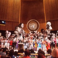 Finale of the Unicef Concert at the United Assembly Hall, New York, 9th January 1979,