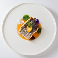 fine dining grilled sea bass - food stock pictures, royalty-free photos & images