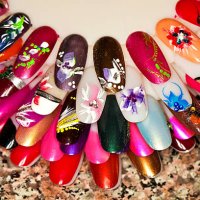 fingernail decorations - nails art stock pictures, royalty-free photos & images
