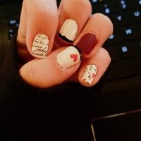 fingernails with different nail art design - nails art photos et images de collection