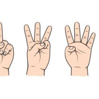 fingers for teaching early counting in children education stock illustration hands - body parts number 0, 1, 2, 3, 4, 5 - nails art stock illustrations