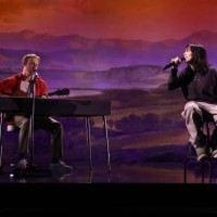 Finneas and Billie Eilish perform on stage at Telekom Electronic Beats at Telekom Forum on June 01, 2022 in Bonn, Germany.