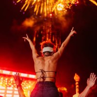 fireworks at concert - concert stock pictures, royalty-free photos & images