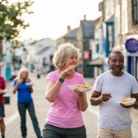 fish and chips for all - junk food stock pictures, royalty-free photos & images
