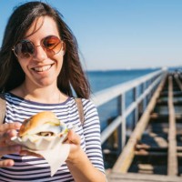 fish sandwich at travemünde - junk food stock pictures, royalty-free photos & images