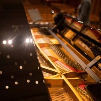 flügel im konzertsaal - concert stock-fotos und bilder