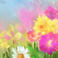 floraler frühlingshintergrund - garden decoration stock-grafiken, -clipart, -cartoons und -symbole