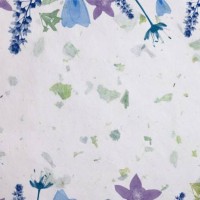 flower paint frame border on recycled mulberry paper background. - garden decoration stock pictures, royalty-free photos & images