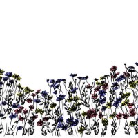 flowerbed background - garden decoration stock illustrations