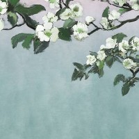flowering fruit tree. symbol of spring - garden decoration stock illustrations