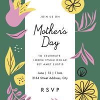 flyer design template with garden floral graphics - garden decoration stock illustrations