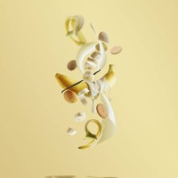 flying banana pudding ingredients - food fotografías e imágenes de stock