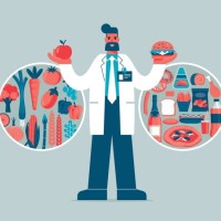 food choice - junk food stock illustrations