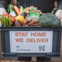 food delivering - food stock pictures, royalty-free photos & images