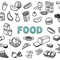 food doodles illustration - food stock illustrations