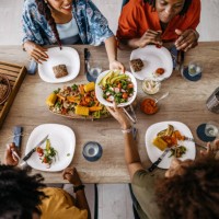 food is the best excuse to get together - food stock pictures, royalty-free photos & images