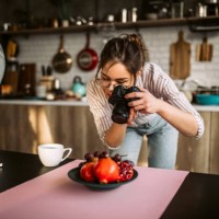 food photographer taking a photo of fruit - food stock pictures, royalty-free photos & images
