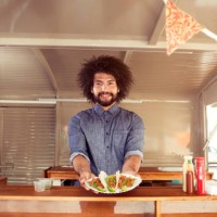 food truck owner - junk food stock pictures, royalty-free photos & images