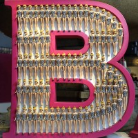 Foot-tall letters filled with Barbie Dolls before the Barbie Runway Show during the 2009 Mercedes Benz Fashion Week in New York February 14, 2009....
