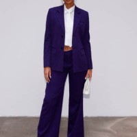 Former Miss France 2014 Flora Coquerel poses ahead of the presentation of creations by Ujoh for the Women Ready-to-wear Fall-Winter 2024/2025...