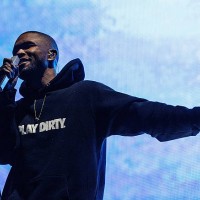 Frank Ocean performs on stage during Day 3 of Pemberton Music and Arts Festival on July 20, 2014 in Pemberton, Canada.