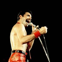 Freddie Mercury of Queen on 9/19/80 in Chicago, Il. In Various Locations,