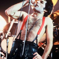 Freddie Mercury of the rock band Queen performs in concert June 1979 in Paris, France.