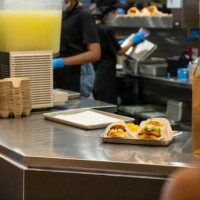 fresh crispy pork burgers - junk food stock pictures, royalty-free photos & images