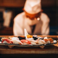 fresh gourmet sushi, omakase restaurant - food stock pictures, royalty-free photos & images