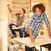 fresh lick of paint - home decoration stock pictures, royalty-free photos & images